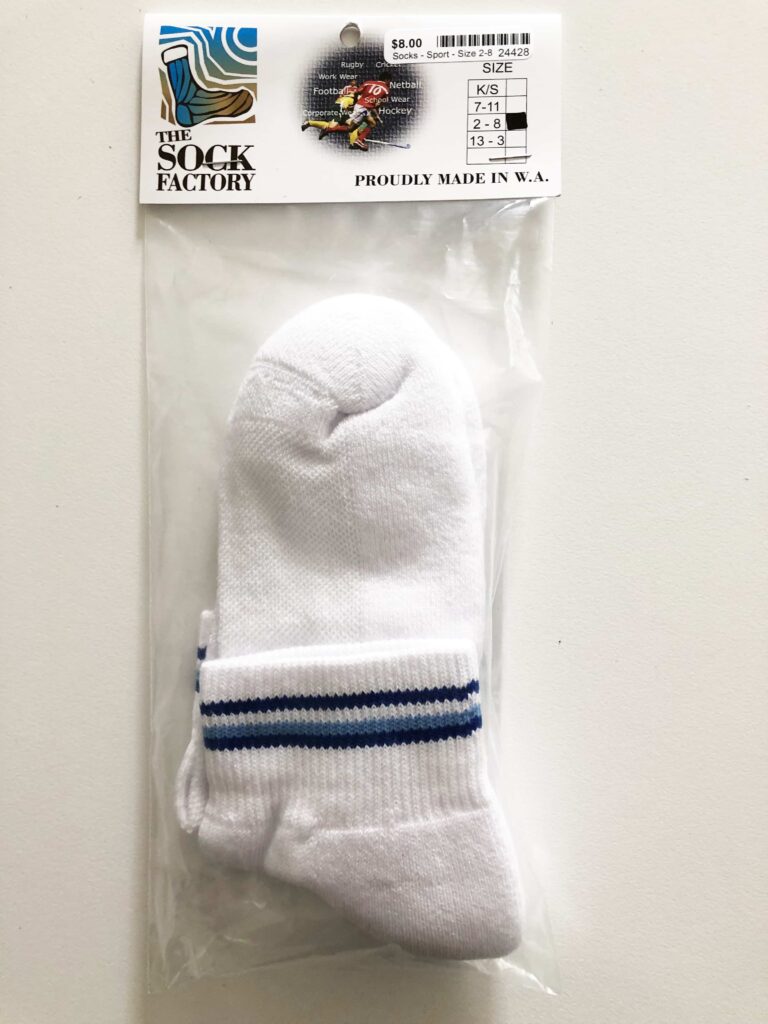 College Socks - White